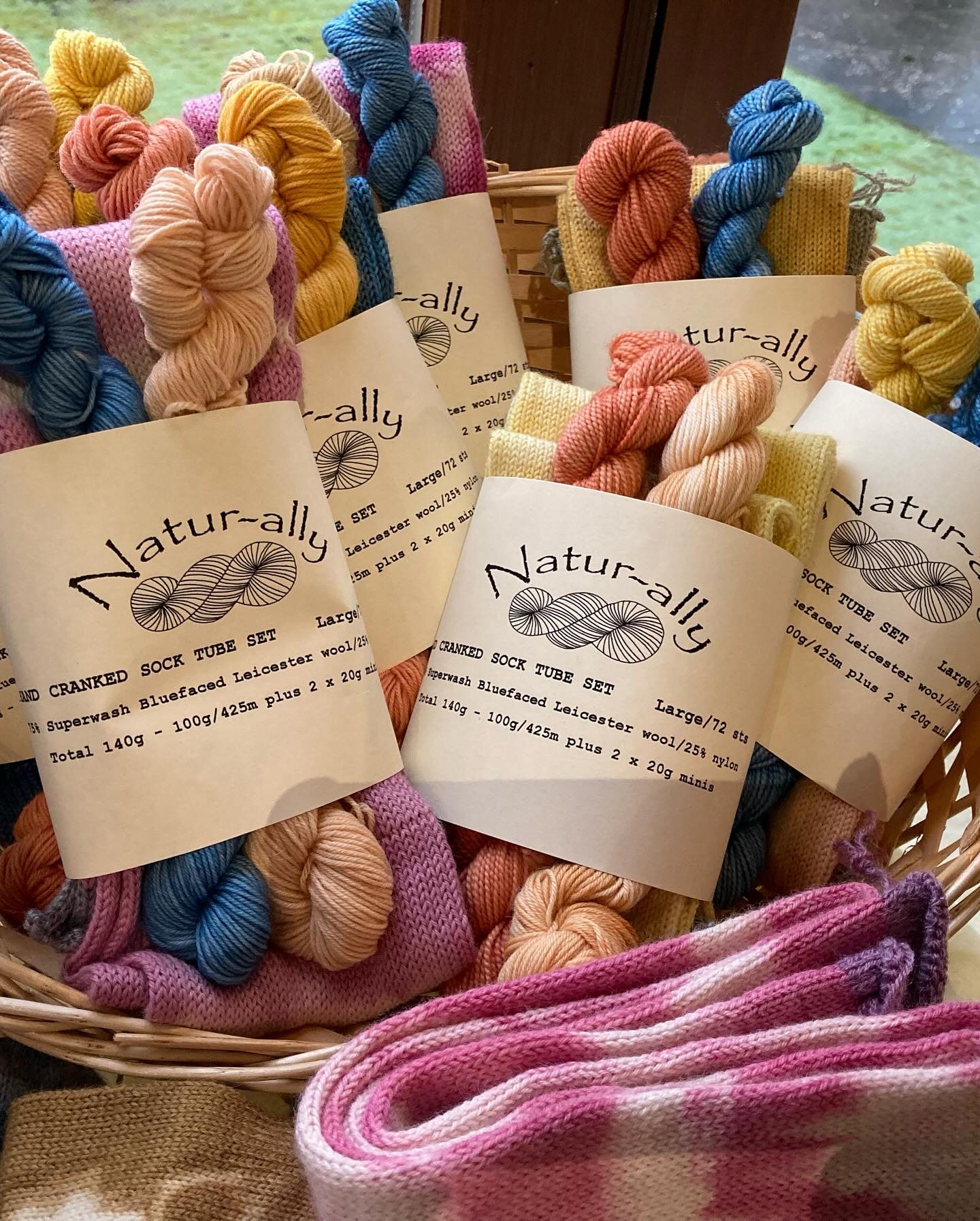 Indigo - Sock tube and 2 mini skein set