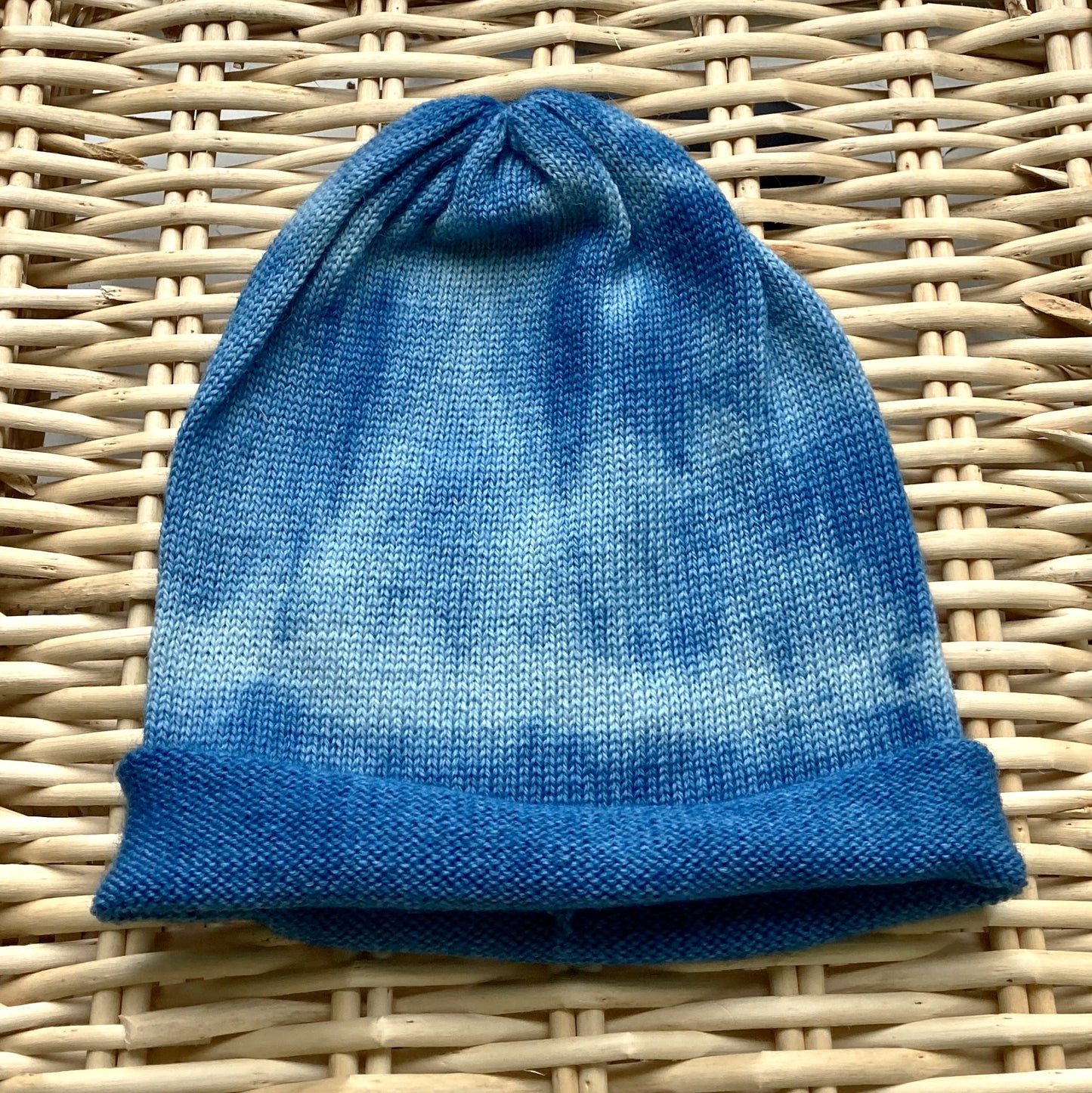 Indigo simple hat - tie dyed