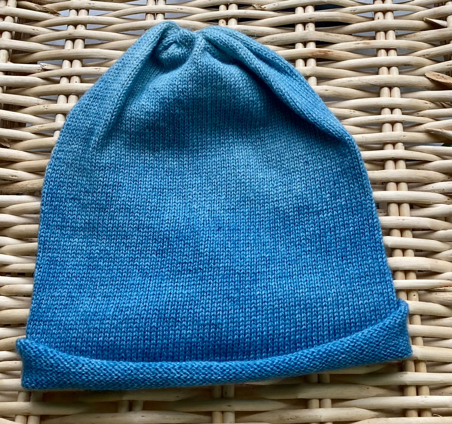 Indigo simple hat - dip dyed