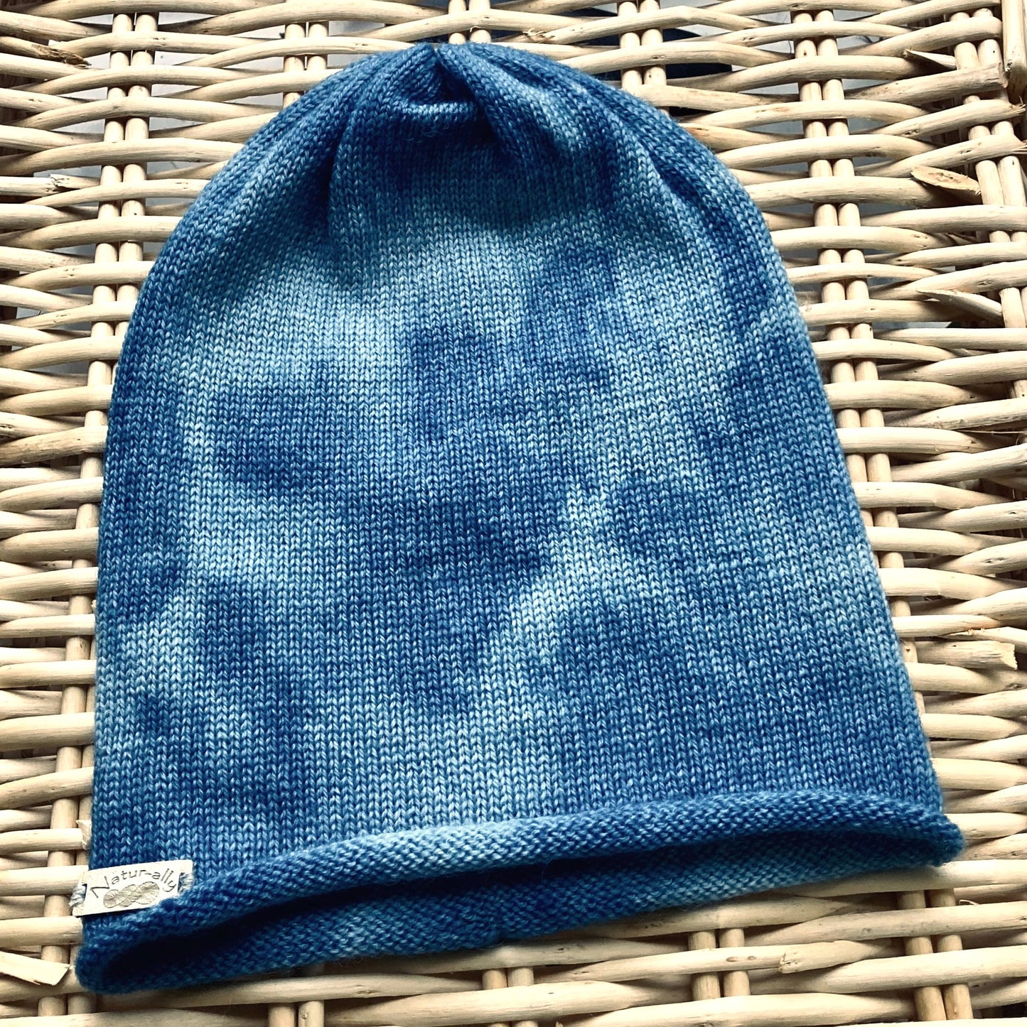 Indigo simple hat - tie dyed