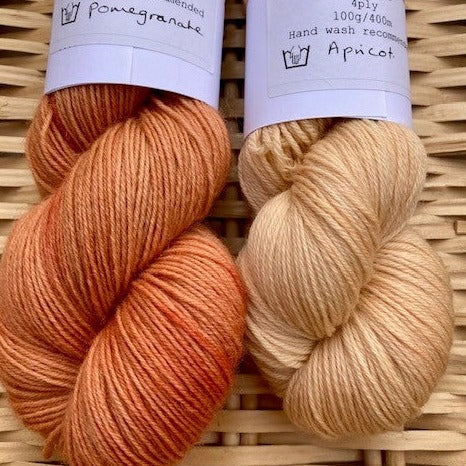 Pomegranate - Bluefaced Leicester 4 ply Sock yarn