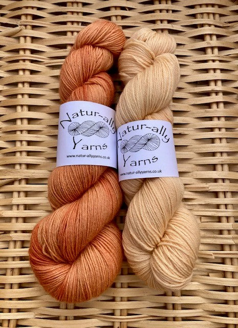Apricot - Bluefaced Leicester 4 ply Sock yarn