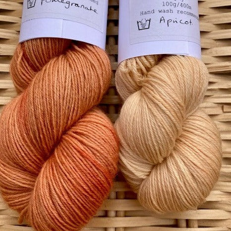 Apricot - Bluefaced Leicester 4 ply Sock yarn