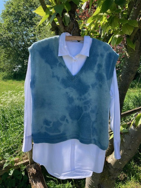 Rachel - V neck naturally dyed Vest Top