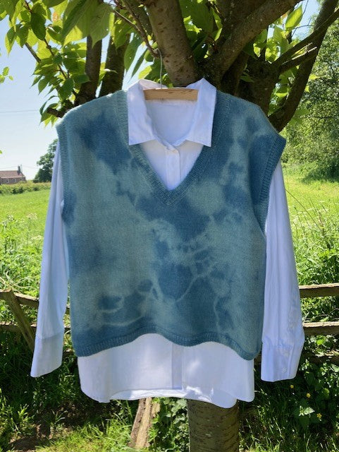 Rachel - V neck naturally dyed Vest Top