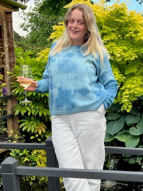 Phyllis - Indigo Tie Dyed Jumper