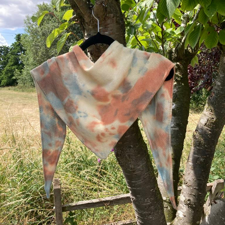 Shawl -Madder, Weld & Woad