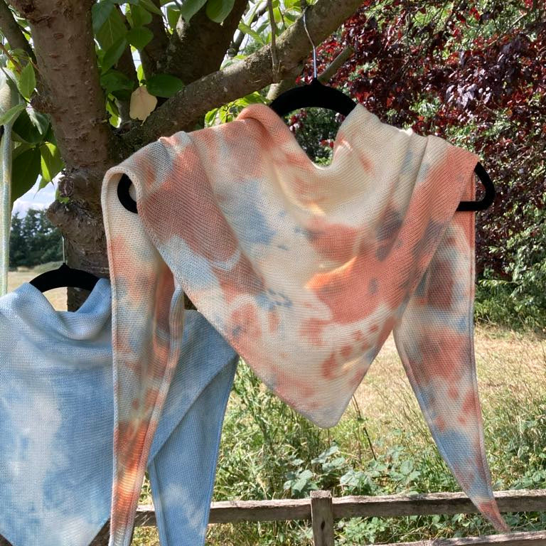 Shawl -Madder, Weld & Woad