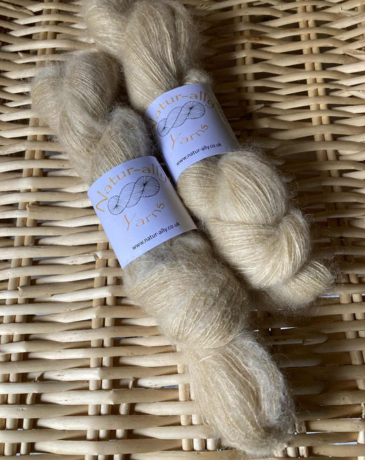 Champagne - Mohair-silk Fluff Lace