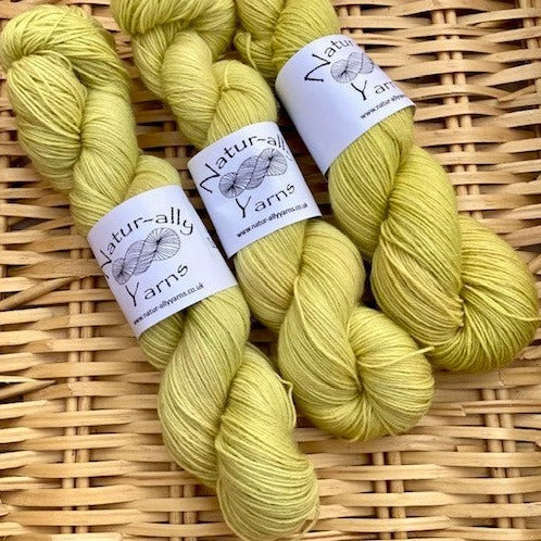 Lime - Bluefaced Leicester 4 ply Sock yarn