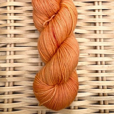 Tangerine - Merino - nylon sock yarn